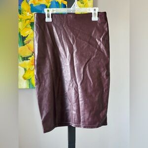 Aritzia ten Babaton faux vegan leather skirt